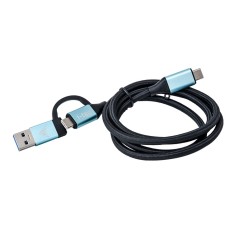 i-Tec USB Type-C Cable 1m Black - Durable, High-Speed Charging & Data Transfer (SKU: 8595611703089)